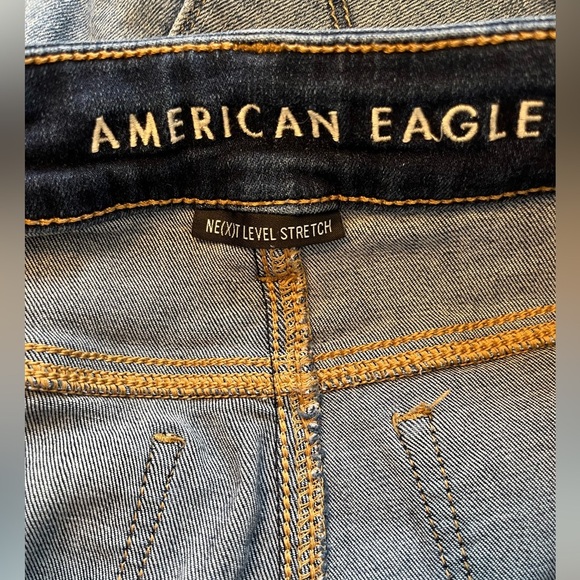 American Eagle Women's Blue Skinny Jeans size 4 - Picture 4 of 5